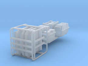 ALIEN small cargo items 1:72 scale in Clear Ultra Fine Detail Plastic