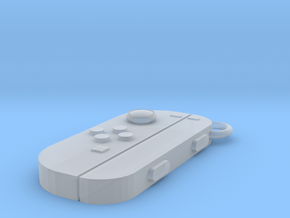 Nintendo Switch Joy-controller left keychain  in Clear Ultra Fine Detail Plastic
