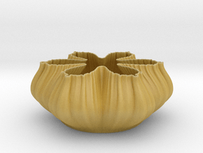 Fractal Bowl 2108 in Tan Fine Detail Plastic