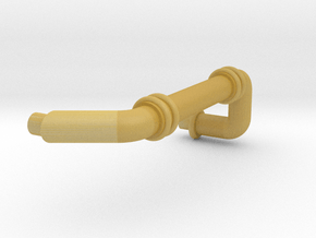 Small Pipe Righthand Bend in Tan Fine Detail Plastic