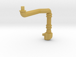 Small Pipe with righthand bends in Tan Fine Detail Plastic