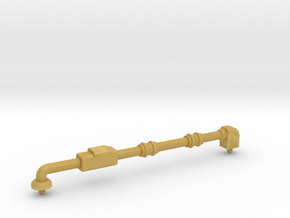 Small 70mm long pipe 3mm dia in Tan Fine Detail Plastic