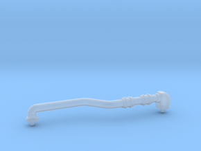 Small Pipe 4mm diameter 70mm in length with detail in Clear Ultra Fine Detail Plastic