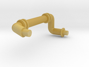 Small Pipe with lefthand bends in Tan Fine Detail Plastic
