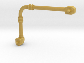 Pipe 3mm dia, 30mm x 45mm in size in Tan Fine Detail Plastic