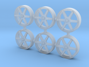 3D Wheel Inserts - Volk Racing Forged RayTE37b in Clear Ultra Fine Detail Plastic