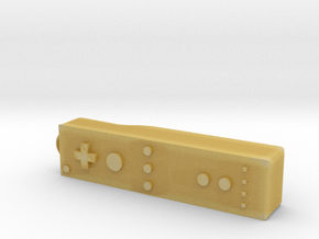 Nintendo Wii controller keychain in Tan Fine Detail Plastic