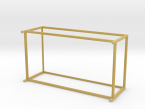 Lounge Table square, rectangular 1:12 in Tan Fine Detail Plastic