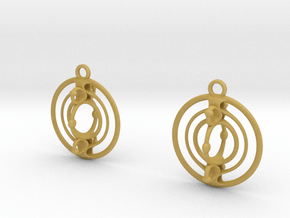 Cmix earrings in Tan Fine Detail Plastic