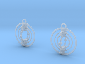 Cmix earrings in Clear Ultra Fine Detail Plastic