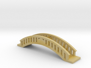 Micro Garden Bridge in Tan Fine Detail Plastic