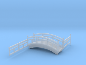Onsen diorama bridge in Clear Ultra Fine Detail Plastic