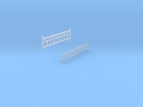 Onsen diorama fences in Clear Ultra Fine Detail Plastic