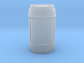 SciFi Barrel 37mm tall 1/35 scale in Clear Ultra Fine Detail Plastic