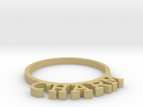 D&D Condition Ring, Charm in Tan Fine Detail Plastic