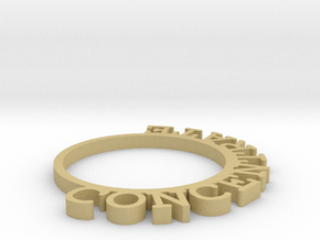D&D Condition Ring, Concentrate in Tan Fine Detail Plastic