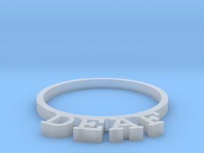 D&D Condition Ring, Deaf in Clear Ultra Fine Detail Plastic