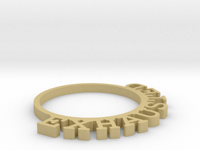 D&D Condition Ring, Exhausted in Tan Fine Detail Plastic