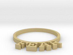 D&D Condition Ring, Fear in Tan Fine Detail Plastic