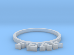 D&D Condition Ring, Fear in Clear Ultra Fine Detail Plastic