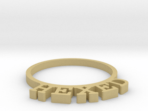 D&D Condition Ring, Hexed in Tan Fine Detail Plastic