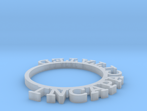 D&D Condition Ring, Incapacitated in Clear Ultra Fine Detail Plastic