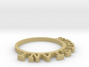 D&D Condition Ring, Invisible in Tan Fine Detail Plastic
