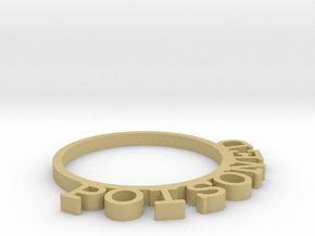 D&D Condition Ring, Poisoned in Tan Fine Detail Plastic