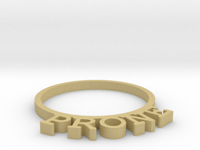 D&D Condition Ring, Prone in Tan Fine Detail Plastic