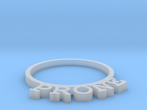 D&D Condition Ring, Prone in Clear Ultra Fine Detail Plastic