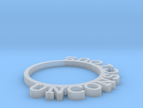 D&D Condition Ring, Unconscious in Clear Ultra Fine Detail Plastic