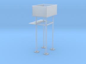OO9 Water Tower in Clear Ultra Fine Detail Plastic