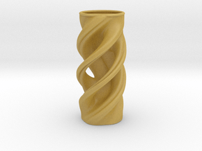 Vase 032318b in Tan Fine Detail Plastic