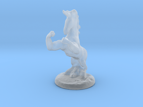 Fu The Fighting Unicorn™ small in Clear Ultra Fine Detail Plastic