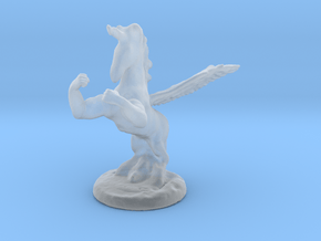 Wada Fu , The Flying Fighting Unicorn™ (small) in Clear Ultra Fine Detail Plastic
