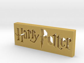 Harry Potter Logo in Tan Fine Detail Plastic