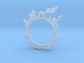Final Fantasy XIV: Dalamud pendant in Clear Ultra Fine Detail Plastic