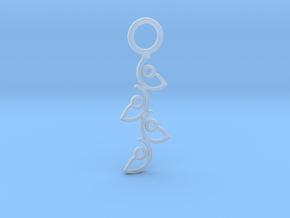 "Climbing" Pendant in Clear Ultra Fine Detail Plastic
