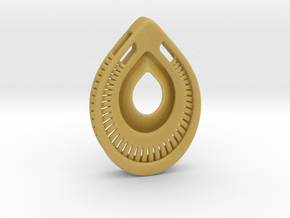 A drop. Pendant in Tan Fine Detail Plastic
