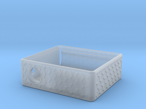 MM Mech Squonk Box (2x18650) Dinky Cuboid Design in Clear Ultra Fine Detail Plastic