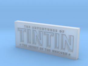 Tintin Logo in Clear Ultra Fine Detail Plastic