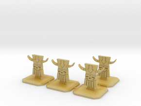 Evil Dwarf Topper / Token / Objective / Marker - 2 in Tan Fine Detail Plastic