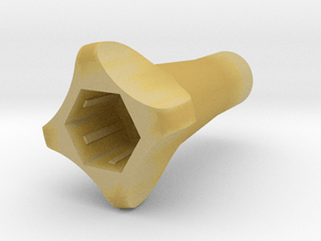 M5 Long Thumbscrew for GoPro Mounts in Tan Fine Detail Plastic