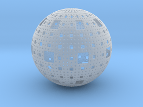 Menger Sphere in Clear Ultra Fine Detail Plastic