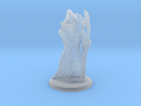 Arcane Mage/Wizard in Clear Ultra Fine Detail Plastic