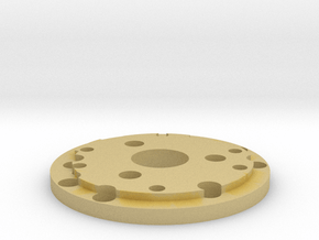 Chassis disk  in Tan Fine Detail Plastic