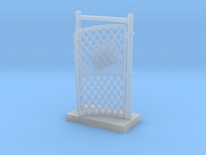 Chain Link Gate Damaged in Clear Ultra Fine Detail Plastic