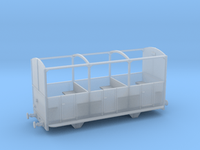 009 Talyllyn Semi-open Carriage No 8-12 in Clear Ultra Fine Detail Plastic