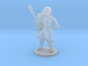 Female Caster with Base in Clear Ultra Fine Detail Plastic