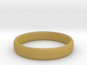 Elvish Ring in Tan Fine Detail Plastic